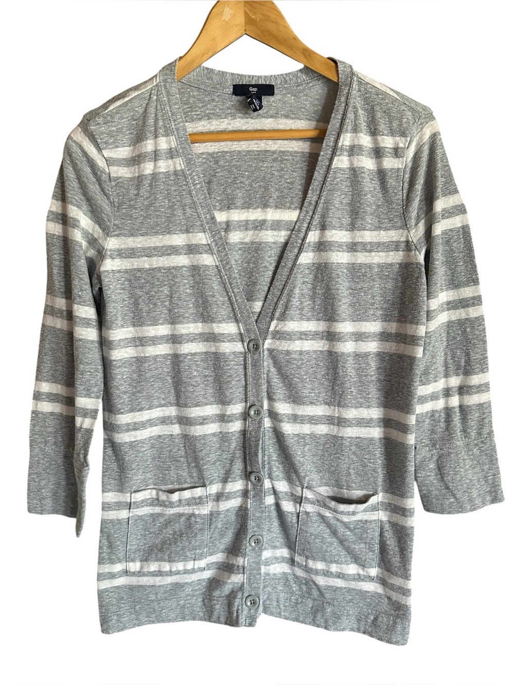 GAP Striped Cardigan with Pockets S